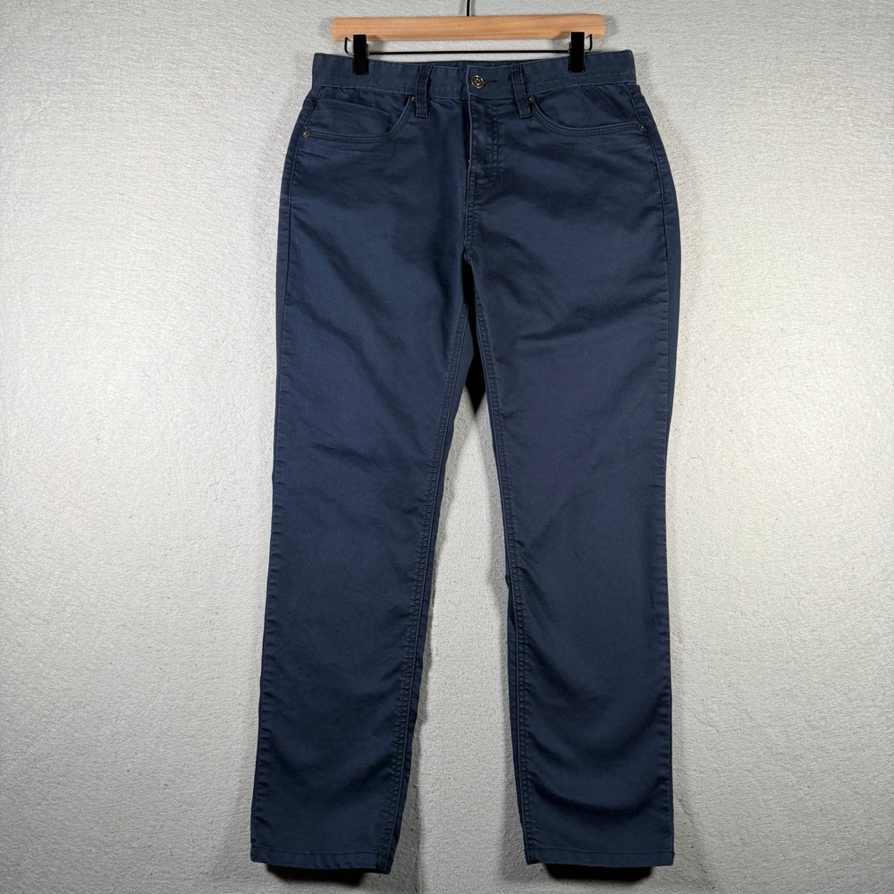 Prana Brion Pant II Slim Fit Navy Blue Mens 31x30 Stretch Chino 1964791
